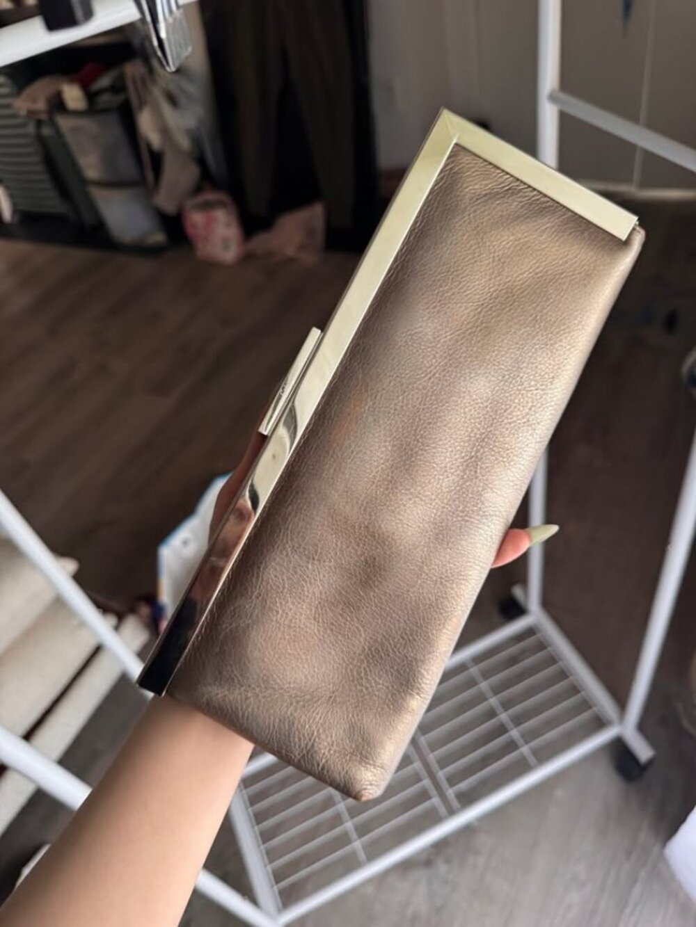 Y2K Calvin Klein Clutch w/ Matching Mirror
